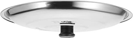 STOBOK Topfdeckel Aus Edelstahl Käse Haube Paella Pfanne 50 cm Mit Deckel Mikrowellen Abdeckung Kleiner Glasbehälter Ersatztopfdeckel Kochgeschirr Ersatzdeckel Schwer Presse