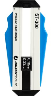 Jonard Tools ST-300 Präzisions-Glasfaser-Abisolierzange (180–330 Mikron) - Blau, ABS