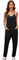 SotRong Black Jumpsuits for Women Uk Casual Oversized Jumpsuits Sleeveless Baggy Playsuit Spaghetti Strap Loose Overalls with Pocket One Piece Summer Boho Rompers L