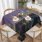 WOWBED New York City bedruckte quadratische Tischdecke, wasserabweisend, auslaufsicher, waschbar, für Hochzeiten, Bankette, Restaurant und Partys