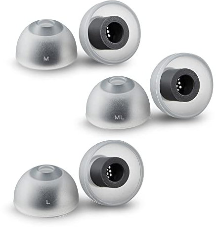 AZLA SednaEarfit MAX ASMR Standard 3 Pairs (M/ML/L) - Earbud Tips for Wireless Headphones - Noise Canceling Earbuds Replacement Tips - Eartips Compatible with Sony, Beats, JLab