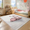 SIMPEX KinderTeppich, Rehkitz Design, Teppich Rosa, 200 x 290 cm, Teppich für Kinder, Teppich Kinderzimmer