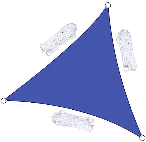 YWBXSHKD Tende A Vela Triangolare Vela Ombreggiante 6x6x6m, Tende Parasole Esterno Balcone, Impermeabile Vele Parasole Protezione UV 95% per Esterno, Giardino E Terrazza, Piscina