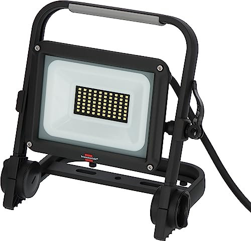 Brennenstuhl LED Bautstrahler JARO 4060 M (30W, 3450lm, 6500K, 3m Kabel, LED Arbeitsstrahler mit Schnellspannverschluss)