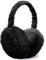 UQTUKO Ohrenwärmer, Faltbare Winter Ohrenschützer Verstellbarer Plüsch Earmuffs Warme Kälteschutz Kalte Ohrenschützer für den Winter Reiten für Damen, Herren und Kinder (Schwarz)