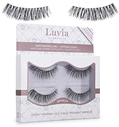 Künstliche Wimpern natürlicher Look mit Wimpernkleber - Luvia Cosmetics - Vegan Lashes Duo - Ophelia