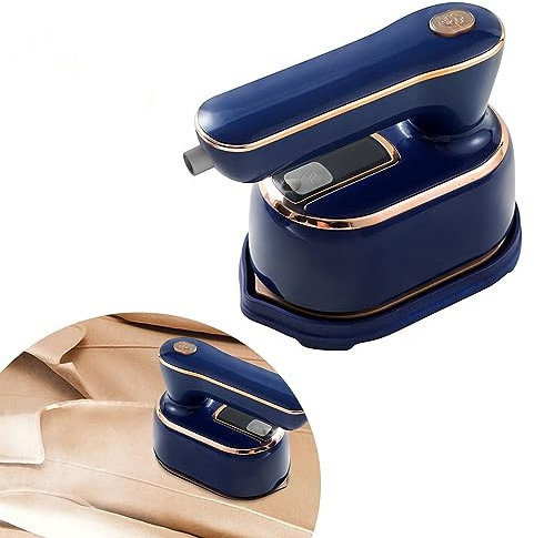 CEIEVER Dampfbügeleisen Mini 220V 1000W Mini Bügeleise mit 100ml Wassertank Mini Reisebügeleisen 180° drehbar Tragbarer Dampfgarer Faltbares Handbügelmaschine für Familie und Reisen