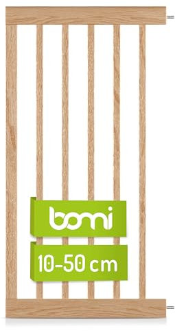 Türschutzgitter-Zubehör Miko PEFC Buchenholz BOMI | Größe: 40 cm Verlängerung | klemmbar aus Buche Holz | Schutzgitter von BOMI Vergrößerung des Treppenschutzgitters durch Anstecken der Erweiterung