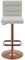 Deluxe Rose Gold Bar Stool (White)