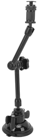 Kamera-Saugnapfhalterung, Aluminiumlegierung, Universal-Arm, Auto, Boot, Windschutzscheibe, Fensterhalterung für Action-DSLR-Kameras, 360° drehbarer Becher mit 1/4-Zoll-Schrauben