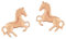 FIVE-D Ohrstecker Ohrringe Pferd Pony Galopp 925 Silber (Pferd Rosegold)