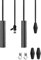 BrightArk Bathroom Light Pull Cord 6 X 1.2CM Pull Cord Handle 150CM Black Light Pull Cord String Metal Cylindrical Pull Cord Light Switch For Bathroom Ceiling Light Toilet Light Fan Switch (2 Pcs)