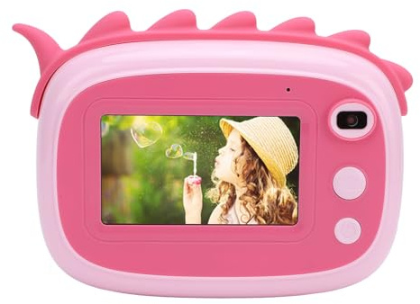 Kinderkamera Sofortdruck, 1080P 48MP Digitalkamera für Kinder Im Alter von 3–12 Jahren, Weihnachtsgeburtstagsgeschenke, Selfie-Digitalkamera, Tragbare Reisekamera für (Rosa)