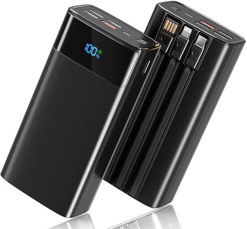 56800mAh 65W Portable Charger Power Bank, External Battery Pack Phone Charger,10 Charging Port Battery bank With Smart LED Display, for iPhone/iPad/Tablet