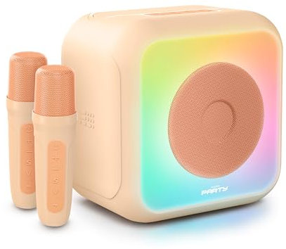 Bigben Enceinte Karaoke avec 2 micros sans Fil PARTYBTKMP