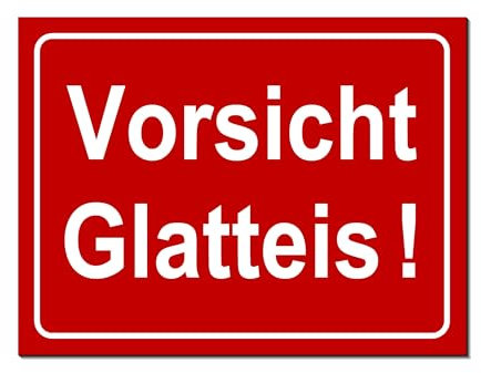 Vorsicht Glatteis (1379 mit 2 Löcher)