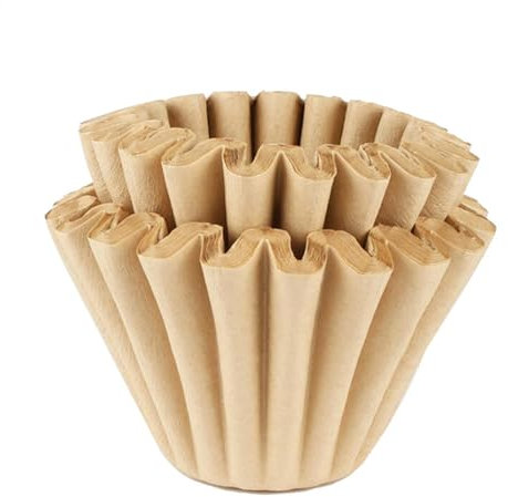 Kaffeefilterpapiere, brauner Tassenkorb, Kaffeefilterpapier, 50 Stück, Kuchen-Typ-Kaffeefilter, handgewaschenes Kaffeefilterpapier, Holzfaser-Kaffeefilterpapier für Bravilor Bonamat
