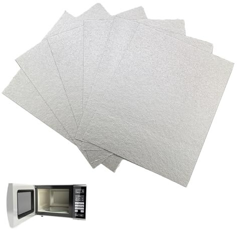 6Pcs Microwave Waveguide Cover Replacement Mica Plates Sheets Universal Microwave Wave Guide Cover for Universal Microwave Oven Repairing Part (150 x 120mm)