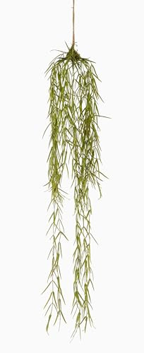 artplants.de Künstliche Hoya linearis Hänger TAMON, grün, 90cm | Kunstpflanze Sukkulente