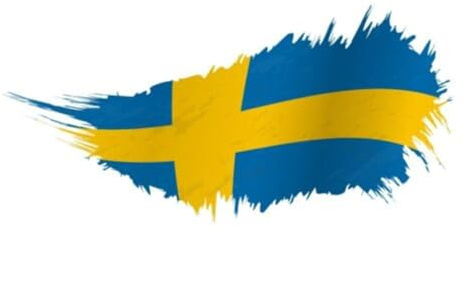 2 x Aufkleber Flagge Schweden Sweden Airbrush 8 x 5 cm Sticker Flagge Fahne Carsticker