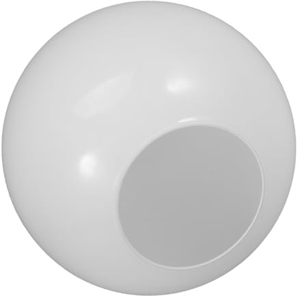 BESTOYARD Ersatzlampenschirm aus Glas Weiß Runder Kugelschirm mit Einfachem Design Vielseitig Einsetzbar und Elegante Lampenabdeckung für E27 Stehlampen und Deckenleuchten