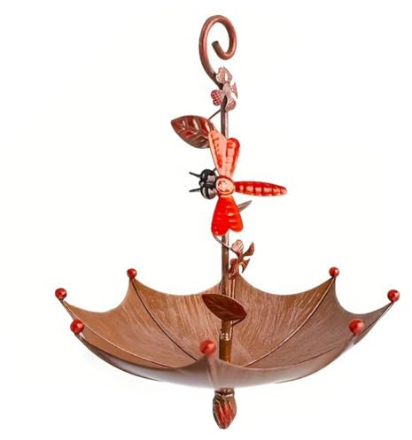 ISTOVO Bird Feeder for Outdoor Garden Bird Umbrella Bird Feeder Umbrella Stand Station Outdoor Birds Feeders Supplies B