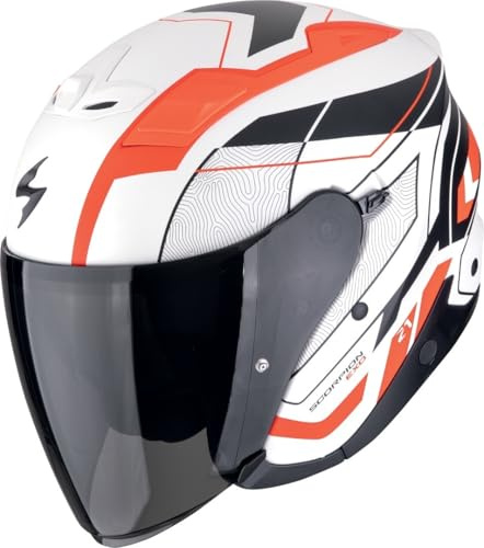 SCORPION EXO-Z1 VUE Matt White-Red-Black XXL