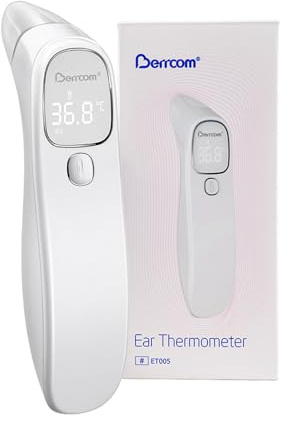 Berrcom Fieberthermometer Ohrthermometer Digitales Medizinisches Thermometer Infrarot Stirnthermometer