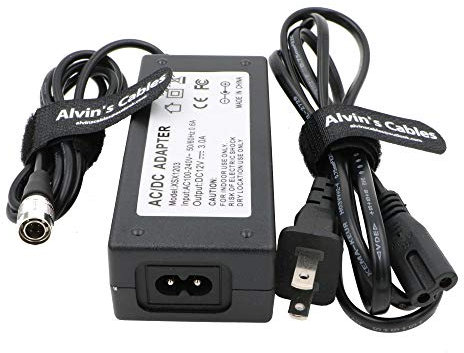 Alvin's Cables 4 Pin Male Hirose to 12V 3A Power Adapter for SOUND DEVICES ZAXCOM SONY