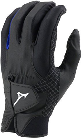 Mizuno RainFit Herren-Golfhandschuhe, 2018, Schwarz/Royal, Größe S