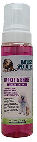 Nature's Specialties Barkle & Shine Waterless Foam Gesichtsreinigendes Hundeshampoo - Wasserloses Hundetrockenshampoo - Optischer Aufheller Farbverbesserndes Shampoo, 222ml