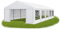 Das Company Partyzelt 6x10m wasserdicht weiß Zelt 240g/m² PE Plane hochwertig Gartenzelt Summer PE - Faltpavillon - Gartenpavillon - Pavillon - Lagerzelt - Partyzelt