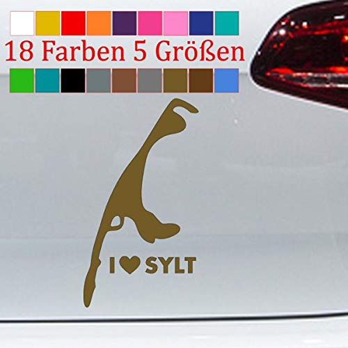 generisch Sylt Aufkleber JDM Sand Style Auto Love Sylt Sticker Decal Insel VW Kleber S-XXL