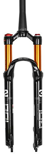 HIOD Bicycle Front Fork Rigid Shock Suspension Cone Tube Bike Fork Shoulder Control Shock Absorption Lock,A,26-inch