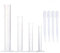 Yizerel Measuring Cylinder Set, 4 Sizes Graduated Polypropylene Lab Test Tubes in 100 ml, 50 ml, 25 ml, 10 ml for Laboratory, Science Experiments with 4 Plastic Droppers in 3 ml