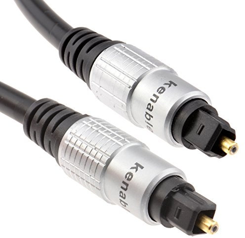 kenable Pure TOS Link TOSLink Optical Digital Audio Cable HQ 6mm Lead 10m