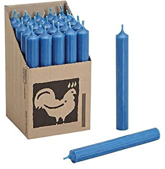 Stabkerzen 10 Stück Tafelkerzen durchgehend gefärbt Spitzkerzen für die Tisch-Deko zur Hochzeit Weihnachten & Party Farbe: Petrol-Blau/Türkis Höhe:18cm