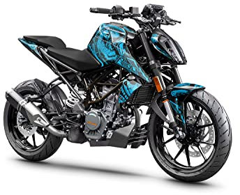 ARider Dekor (Aufkleber) passend für KTM Duke 125/390 | Dragon Edition (Blau)