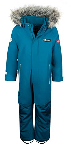 Trollkids Kids Kirkenes Snowsuit 104, deep lagoon