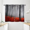 ANHOPE Herbst Nebel Wald Dschungel Baum Blickdichte Gardinen mit Ösen Weich Thermo Vorhänge Wohnzimmer Schlafzimmer Verdunklungsvorhänge 2er Set H 138 x B 71 cm