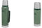 Stanley Classic Legendary Thermosflasche 1L Hammertone Green - Edelstahl Thermoskanne & Classic Legendary Thermosflasche 473ml Hammertone Green - Edelstahl Thermoskanne