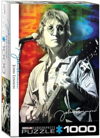 empireposter John Lennon Live in New York - 1000 Teile Puzzle im Format 68x48 cm + Puzzle Zubehör