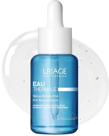 Uriage Eau Thermale Sérum Hydratant Booster avec 1.5% Acide Hyaluronique Pur & Naturel - 86% Peau Repulpée - Effet peau de Pêche - Texture Fraîche & Légère - Non Comédogène - 30ml