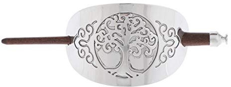 barenx Pince à cheveux Viking en métal sculpté - Accessoire pour cheveux - Style 2 - Style 1