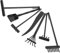 Warmhm 7 Stück Sand Rechen Miniatur Dekoration Kinderanzug Mini Zubehör Zen Garten Kit Zen Garten Werkzeuge Tee Set Landschaft Requisiten Zen Sand Garten Rechen Werkzeug Zen Sand Garten
