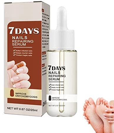 7 Days Nail Growth and Strengthening Serum - 20ML, Nail Serum for Strength and Growth, Nail Growth and Strengthener Oil, Toenail Growth Treatment for Repairing Damaged and Discolored Nails (1PC)