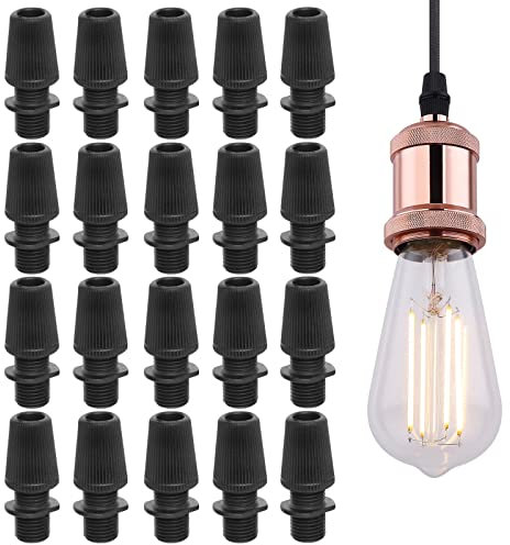 Connettori per Cavi per Sospensione,Pressacavi per Cavi per Lampade,Pressacavo Connettori,Fermacavo a Sospensione,Connettori Fermacavo per Lampade a Sospensione Cavi Illuminazione a Soffitto(20 Pezzi)