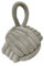Grey Knot Velvet Effect Doorstop
