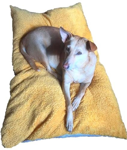 Hundekissen Hundebett Haustierbett Kuschelbett Anti Rutsch Boden Decke Bett (50 x 90 cm)