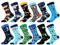 WeciBor Bunt Lustige Herren Socken, 12 Paar Mehrfarbig Tier, Größe 43-46